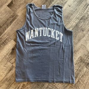 Nantucket Comfort Colors Tank Top - Washed Navy